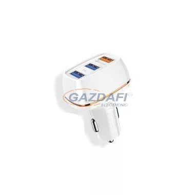 JOYROOM 21988 30W 3 x USB Autós töltőfej