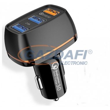 JOYROOM 21989 30W 3 x USB Autós töltőfej