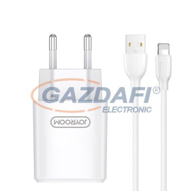 JOYROOM 21994 2.4A 2xUSB Hálózati Töltőfej+1m Lightning Töltőkábel
