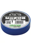 TRACON K10-15 Szigetelőszalag, kék 10m×15mm, PVC, 0-90°C, 40kV/mm