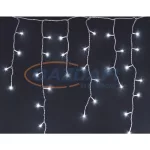   HOME KAF 200L LED-es jégcsap fényfüggöny, 4.7 m, hideg fehér, 8 programos, memóriás