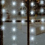   HOME KAF 50L LED-es csillag fényfüggöny, 1.35 m, hidegfehér
