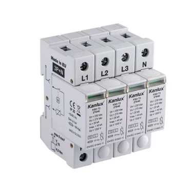KANLUX 23133 KSD-T2 275/160 , IP20 , 160kA , 230V/400V AC, 50/60Hz , 68 x 91 x 72 mm , világosszürke