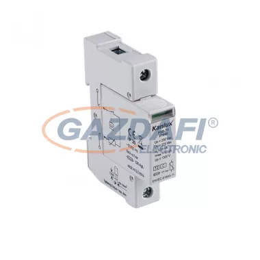 KANLUX 23134 KSD-T1+T2 275/50 1P , IP20 , 50kA , 230V/400V AC, 50/60Hz , 68 x 91 x 18 mm , világosszürke KANLUX 23134 KSD-T1+T2 275/50 1P , IP20 , 50kA , 230V/400V AC, 50/60Hz , 68 x 91 x 18 mm , világosszürke