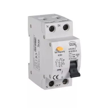 KANLUX 23218 KRO6-2/C16/30-A áram-védős kismegszakító 6kA, C