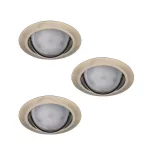   KANLUX 23846 TRIBIS II O AB spot lámpa szett patinált réz 3x max. 10W süllyesztett IP20