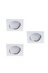 KANLUX 23849 TRIBIS II L W spot lámpa szett fehér 3x max. 10W süllyesztett IP20