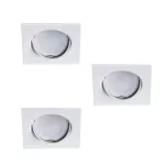   KANLUX 23849 TRIBIS II L W spot lámpa szett fehér 3x max. 10W süllyesztett IP20