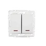   KANLUX 24724 DOMO 01-1120-202 Jelzőfényes csillárkapcsoló fehér