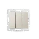   KANLUX 24781 DOMO 01-1090-203 Hármas csillárkapcsoló krém
