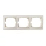   KANLUX 24823 DOMO 01-1480-003 Hármas keret, vízszintes krém