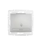 KANLUX 24835 DOMO 01-1030-243 Csengő nyomókapcsoló ezüst