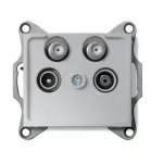   KANLUX 24868 DOMO 01-1590-043 Antenna csatlakozó aljzat TV/R/SAT/SAT végzáró ezüst