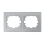   KANLUX 24881 DOMO 01-1470-043 Dupla keret, vízszintes ezüst
