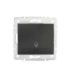 KANLUX 24894 DOMO 01-1030-241 Csengő nyomókapcsoló grafit