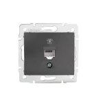   KANLUX 24928 DOMO 01-1370-041 Telefon csatlakozó aljzat,független (RJ11) grafit