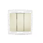   KANLUX 24958 DOMO 01-1090-230 Hármas csillárkapcsoló
10AX - 250V~