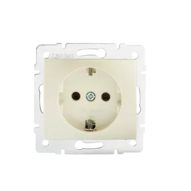 KANLUX 24970 DOMO 01-1240-130 Schuko földelt dugalj, gyermekvédelemmel, tűzbiztos műanyag
16A - 250V~