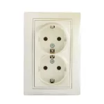   KANLUX 24976 DOMO 01-1270-130 Schuko földelt dupla dugalj komplett
16A - 250V~