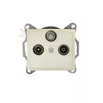   KANLUX 24983 DOMO 01-1340-030 Antenna csatlakozó SAT/TV/R aljzat, átmenő
