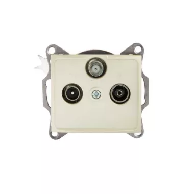 KANLUX 24983 DOMO 01-1340-030 Antenna csatlakozó SAT/TV/R aljzat, átmenő