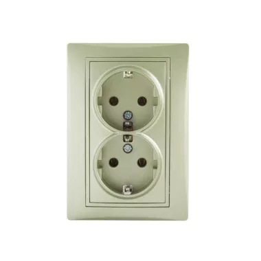 KANLUX 25035 DOMO 01-1270-150 Schuko földelt dupla dugalj komplett
16A - 250V~