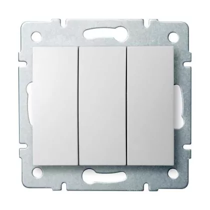   KANLUX 25076 LOGI 02-1090-102 Hármas csillárkapcsoló
10AX - 250V~