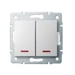   KANLUX 25079 LOGI 02-1120-102 Jelzőfényes csillárkapcsoló
10AX - 250V~