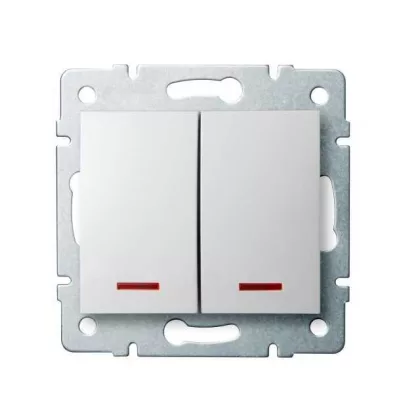   KANLUX 25079 LOGI 02-1120-102 Jelzőfényes csillárkapcsoló
10AX - 250V~