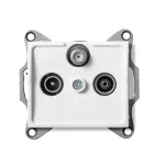   KANLUX 25102 LOGI 02-1340-002 Antenna csatlakozó TV/R/SAT aljzat átmenő