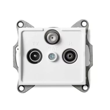 KANLUX 25103 LOGI 02-1350-002 Antenna csatlakozó TV/R/SAT aljzat végzáró