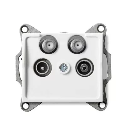   KANLUX 25105 LOGI 02-1590-002 Antenna csatlakozó TV/R/SAT/SAT aljzat, végzáró