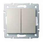   KANLUX 25129 LOGI 02-1022-103 Dupla nyomókapcsoló
10AX - 250V~