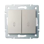   KANLUX 25133 LOGI 02-1060-103 Dupla alternatív kapcsoló
10AX - 250V~