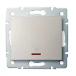   KANLUX 25135 LOGI 02-1080-103 Jelzőfényes csengő nyomókapcsoló
10AX - 250V~