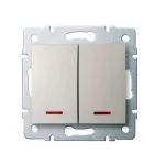   KANLUX 25139 LOGI 02-1120-103 Jelzőfényes csillárkapcsoló
10AX - 250V~