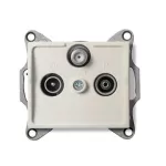   KANLUX 25162 LOGI 02-1350-003 Antenna csatlakozó TV/R/SAT aljzat végzáró