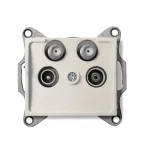  KANLUX 25164 LOGI 02-1590-003 Antenna csatlakozó TV/R/SAT/SAT aljzat, végzáró