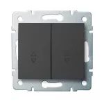   KANLUX 25251 LOGI 02-1060-141 Dupla alternatív kapcsoló
10AX - 250V~