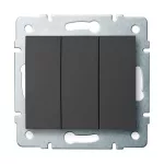   KANLUX 25254 LOGI 02-1090-141 Hármas csillárkapcsoló
10AX - 250V~