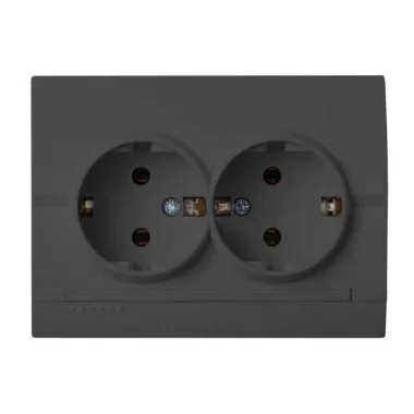 KANLUX 25272 LOGI 02-1270-141 Schuko földelt dupla dugalj komplett
16A - 250V~