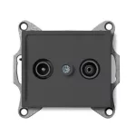   KANLUX 25277 LOGI 02-1320-041 Antenna csatlakozó TV/FM aljzat, átmenő