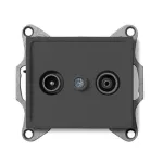   KANLUX 25278 LOGI 02-1330-041 Antenna csatlakozó TV/FM aljzat, végzáró