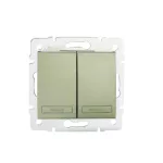   KANLUX 25366 DOMO 01-1022-250 Dupla nyomókapcsoló
10AX - 250V~