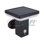   KANLUX 25774  LED kültéri falikar napelemes mozgásérzékelős 3.7V max.5W 4000K 500lm IP44 fekete beépített LED A++ -> A