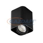   KANLUX 26113 falon kívüli spot lámpa 220V max. 25W IP20 fekete szögletes GU10 A++ -> E