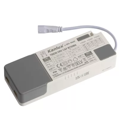 KANLUX 26385 TIBERI DRV C&P M700MA tápegység LED panelhez  29,4W 220-240V AC 0,22A IP20 fe