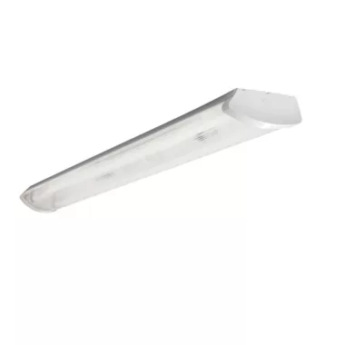 KANLUX 26961 fénycsöves armatúra, egyoldali betáplálás, fényforrás nélkül, átlátszó bura 220V 2x max 36W IP20 fehér G13 A++ -> A
