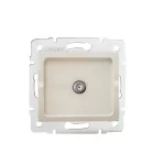   KANLUX 27127 LOGI 02-1301-003 krém F típusú antenna aljzat
