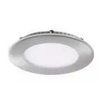   KANLUX 27221 LED panel süllyesztett IP44/20 220V 6W 4000K 300lm szatén nikkel kerek beépített LED A++ -> A 120mm